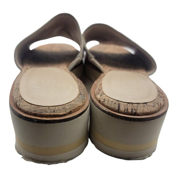 VINCE CAMUTO Shoes Women 10 Multicolor VIVTINA SUNSET Mule Wedge Sandals Slides - Picture 6 of 13